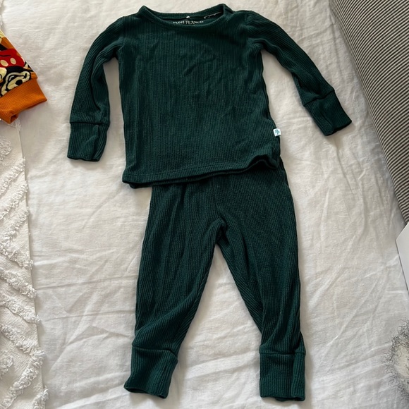 Posh Peanut Other - Posh peanut 12/18 month green thermal set